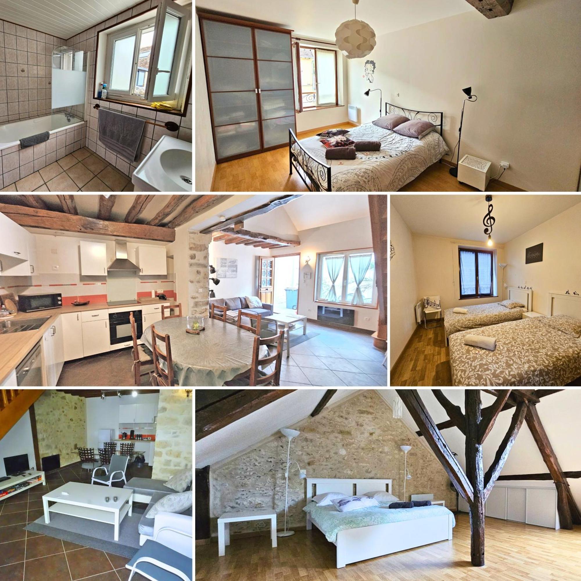 Triplex Sisley - Maison Atypique Avec Cour Exterieure โมเรต์-ซูร์-ลวง ภายนอก รูปภาพ